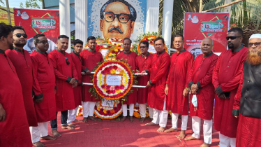 জাতীয় স্বাধীনতা দিবসে বঙ্গবন্ধুর প্রতিকৃতিতে সিংগাইর প্রেস ক্লাবের শ্রদ্ধাঞ্জলি